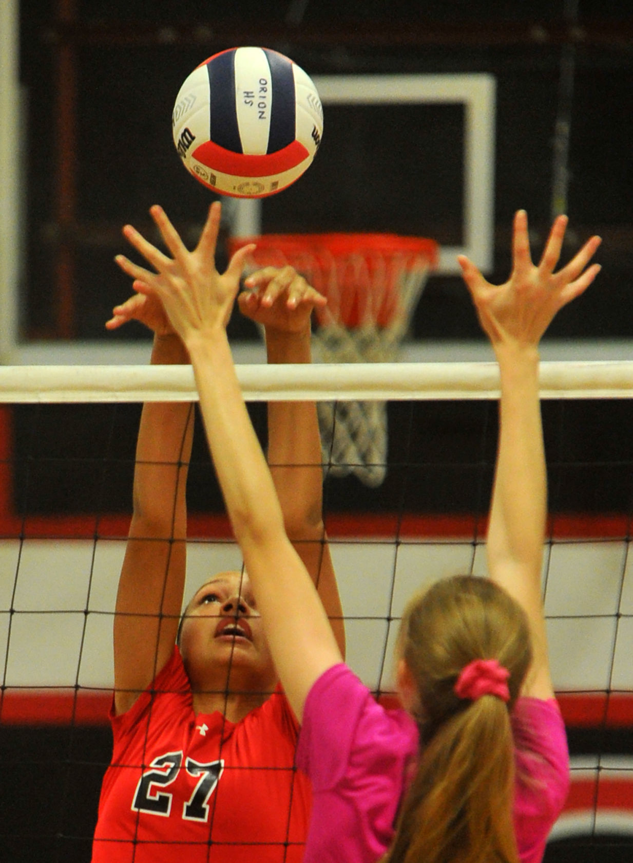 Orion vs Fulton volleyball.